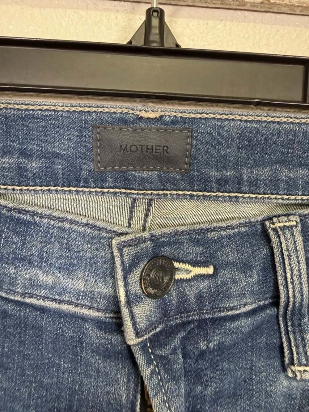 Mother The Mid Rise Rider Ankle Jeans In Wish On A Star Straight Crop Size 29 - Picture 6 of 16